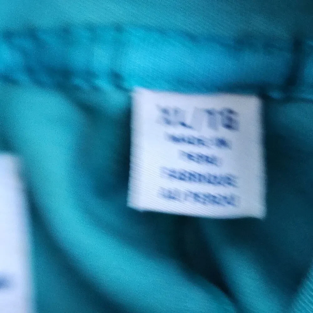 Tommy Bahama Men’s XL Teal 1/4 Zip Sweatshirt 100% Pima Cotton Marlin Logo